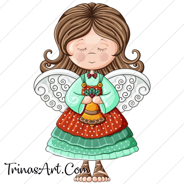 (image for) Christmas Angel 1 Clip Art