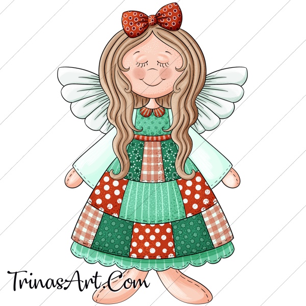 (image for) Christmas Angel2 Clip Art