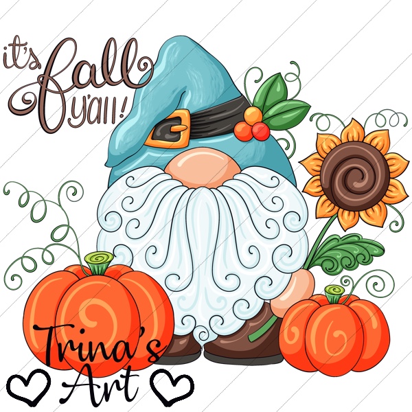 (image for) It's Fall Y'all Gnome 1 Clip Art