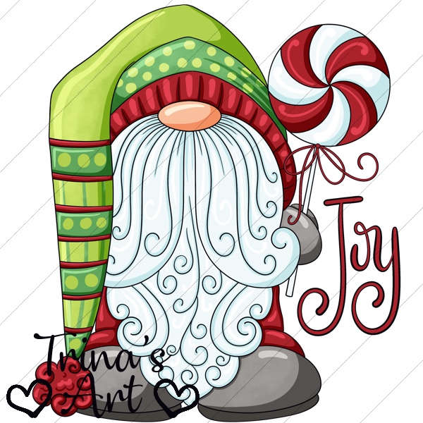 (image for) Joy Santa Claus Gnome 1 Clip Art