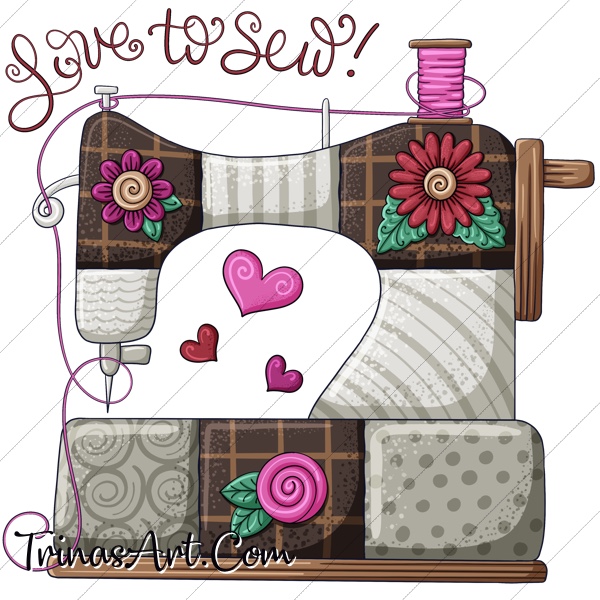 (image for) Love to Sew 1 Clip Art