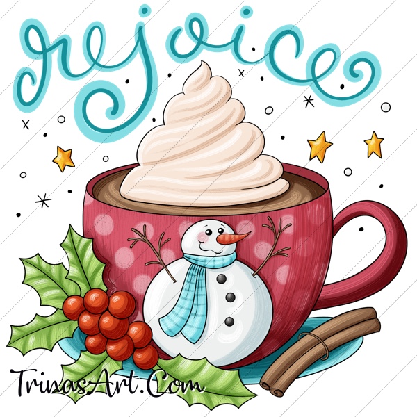 (image for) Rejoice Coffee Cup 1 Clip Art